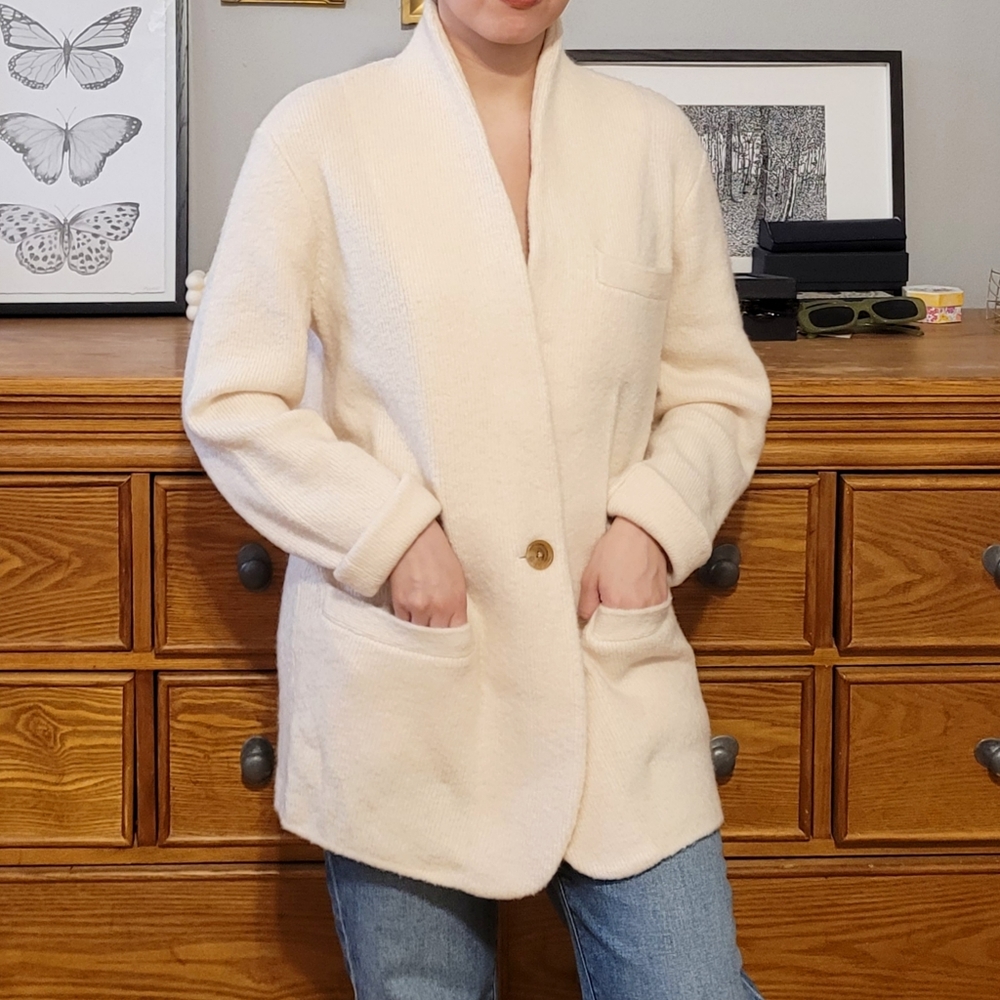 J Crew Alpaca and Marino Wool Cardigan